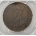AUSTRALIA 1925 . ONE 1 PENNY . PCGS XF40
